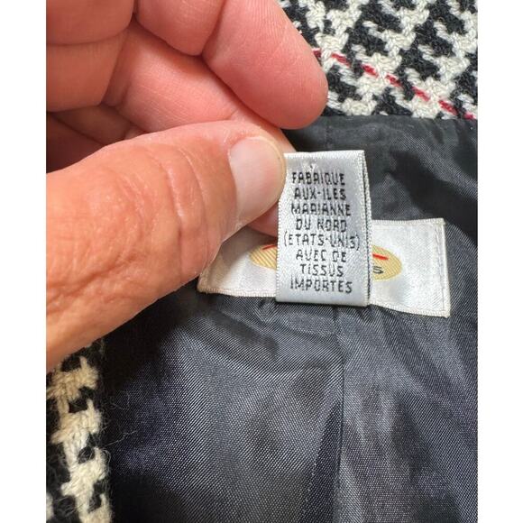 Vintage TALBOTS Herringbone Heavy Tweed Blazer/Jacket women's size 16; 100% Wool - Picture 6 of 11